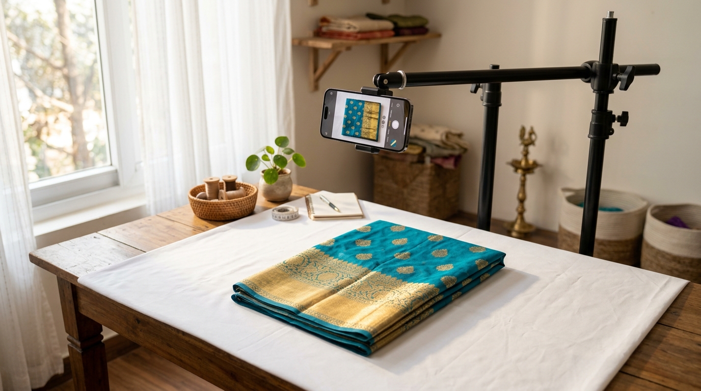 How to Photograph Sarees and Ethnic Wear at Home With a Smartphone (2026)