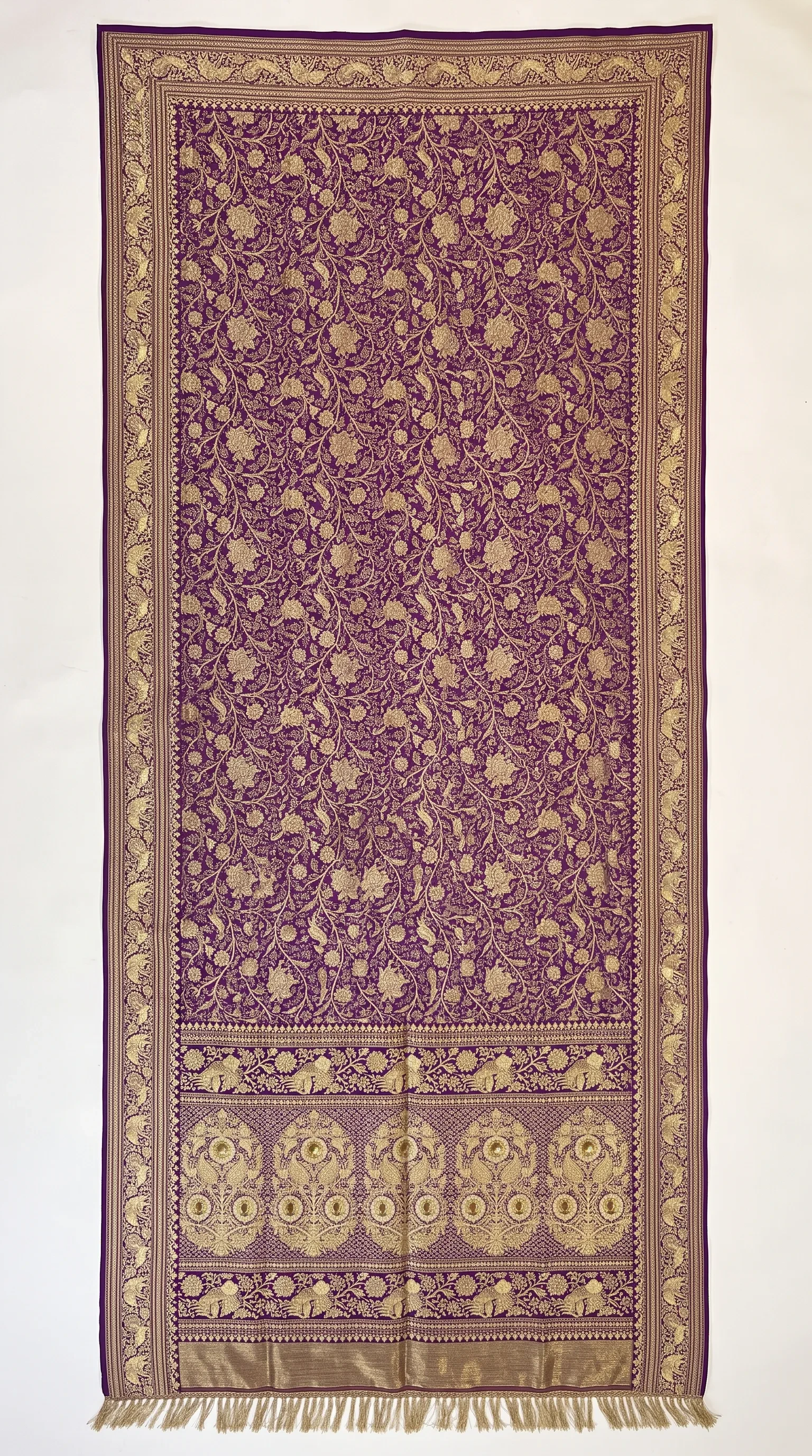 Flat saree fabric